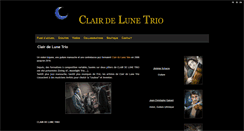 Desktop Screenshot of clairdelunetrio.com