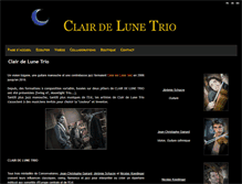 Tablet Screenshot of clairdelunetrio.com